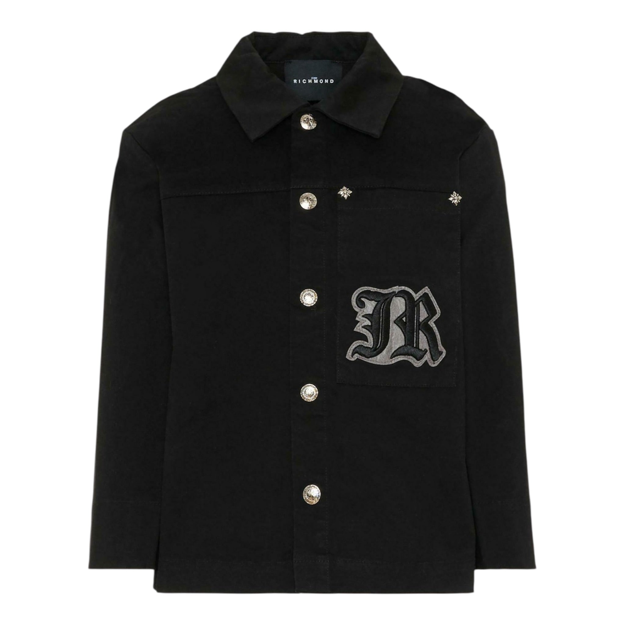 John Richmond Camicia Manica Lunga tinta unita Nero per Bambino RBA25056CAX NERO JOHN RICHMOND 