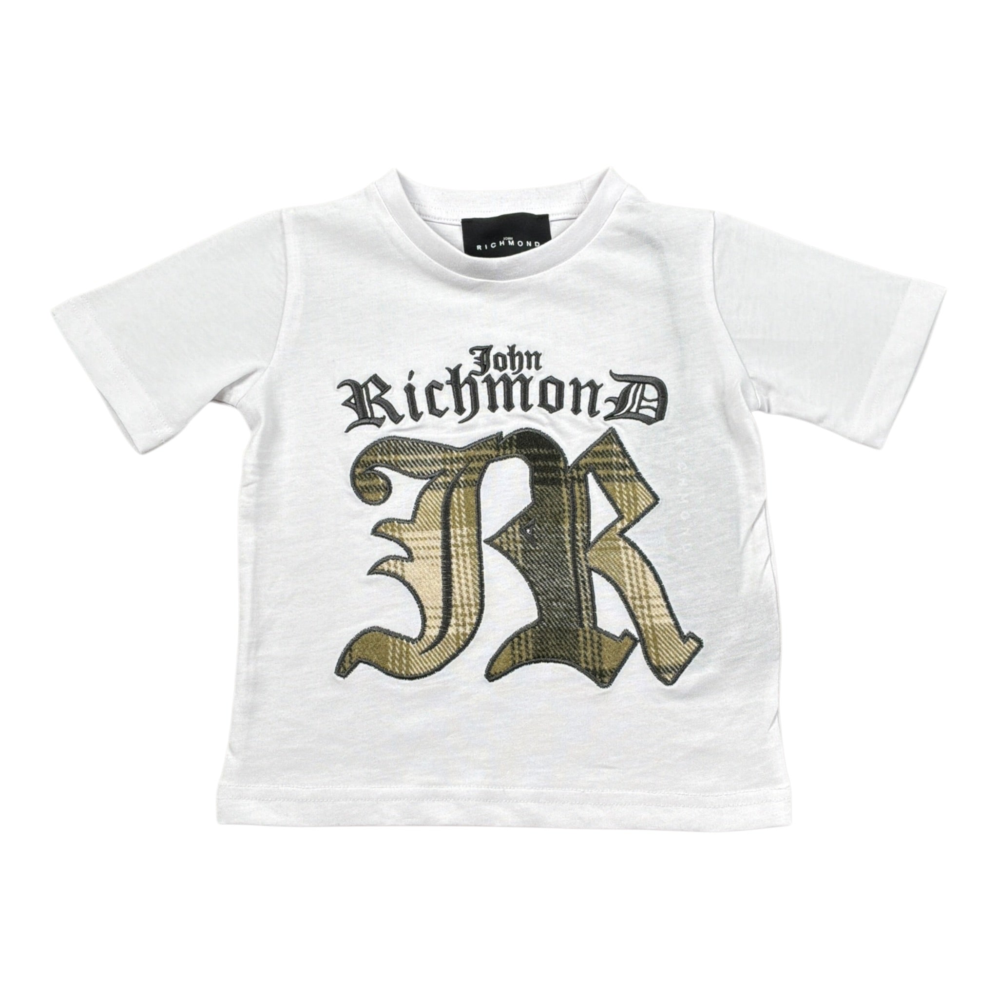 John Richmond T-Shirt tinta unita con Stampa Bianco per Bambino RBA25083TS BIANCO JOHN RICHMOND 