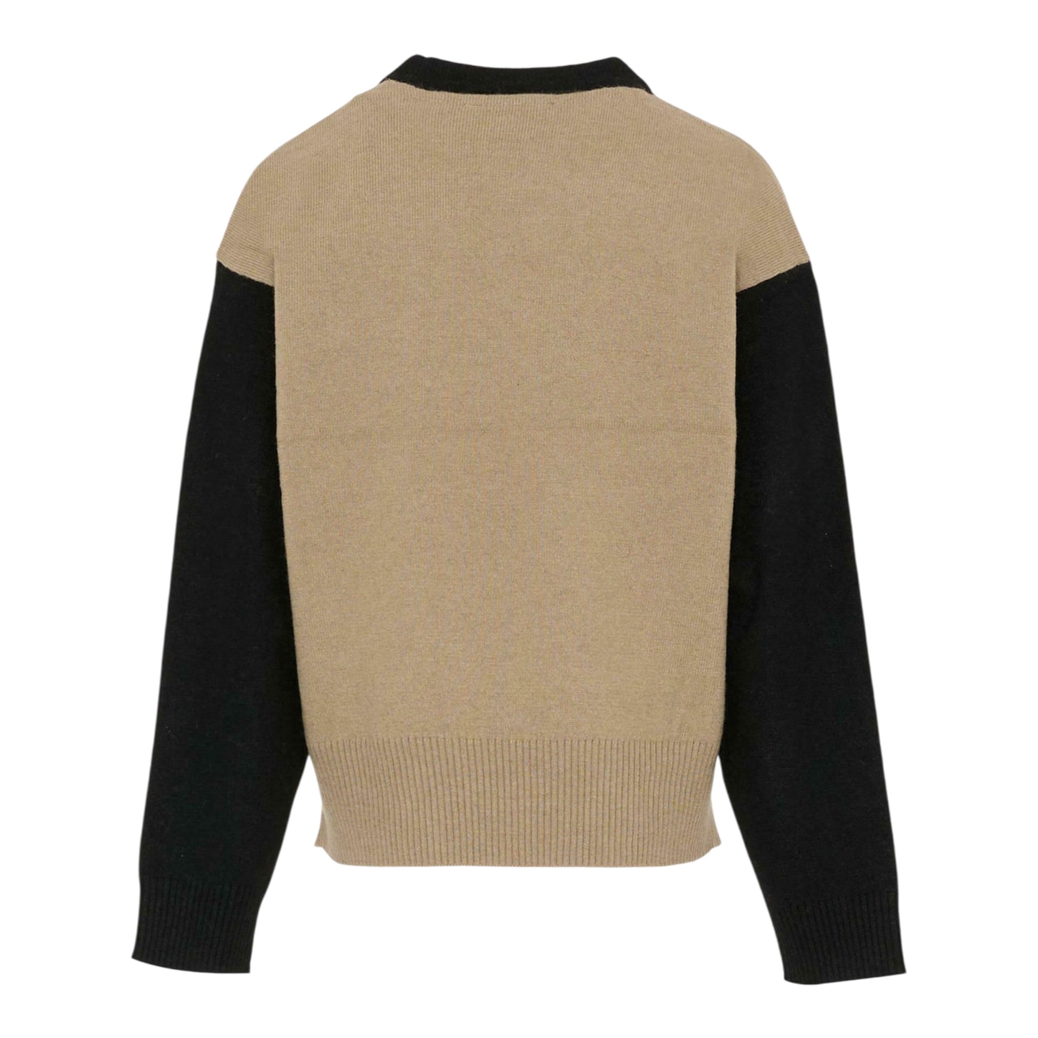 John Richmond Maglia Bicolore con Logo Nero/Beige per Neonata RBA25101MANX NERO/BEIGE JOHN RICHMOND 