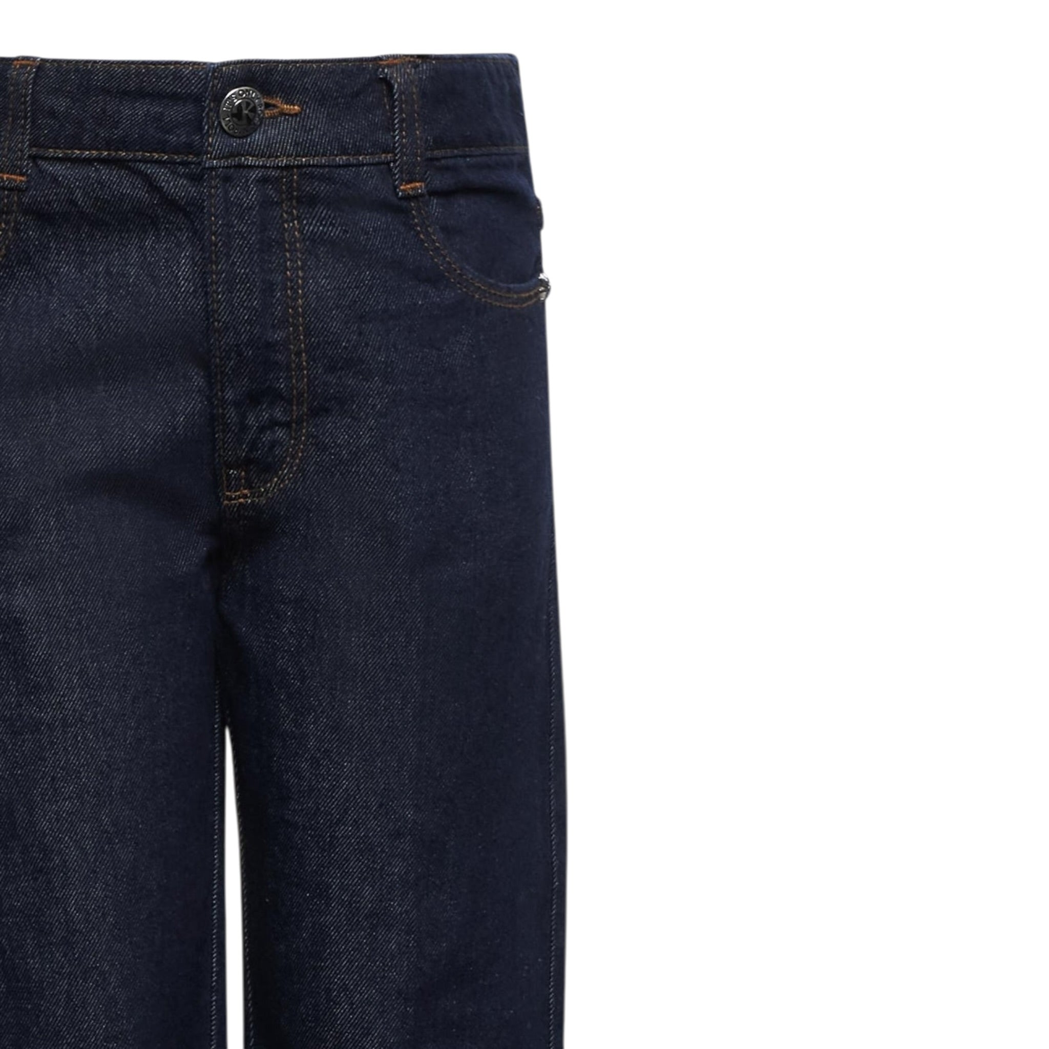John Richmond Jeans tinta unita con Girovita Regolabile Blu per Bambino RBA25105JEJ BLU JOHN RICHMOND 