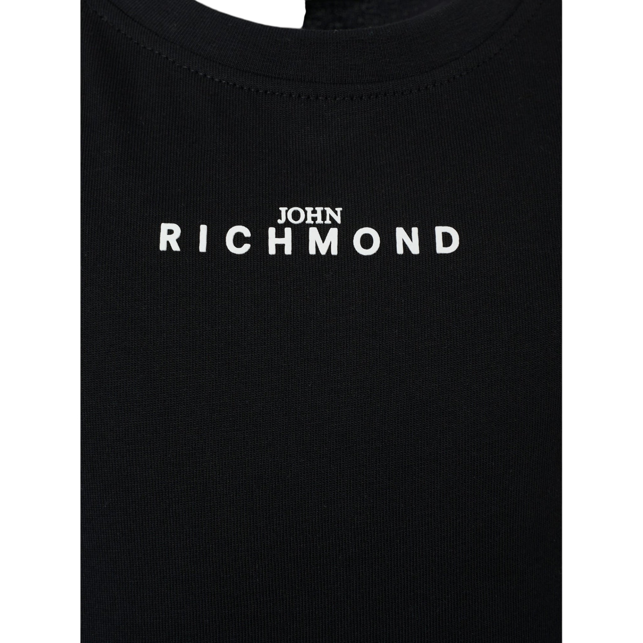 John Richmond T-Shirt tinta unita con Stampa Nero per Neonato RBA2510TS NERO JOHN RICHMOND 