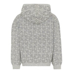 John Richmond Felpa In Maglia con Zip E Cappuccio Grigio per Bambino RBA25111MAX GRIGIO JOHN RICHMOND 