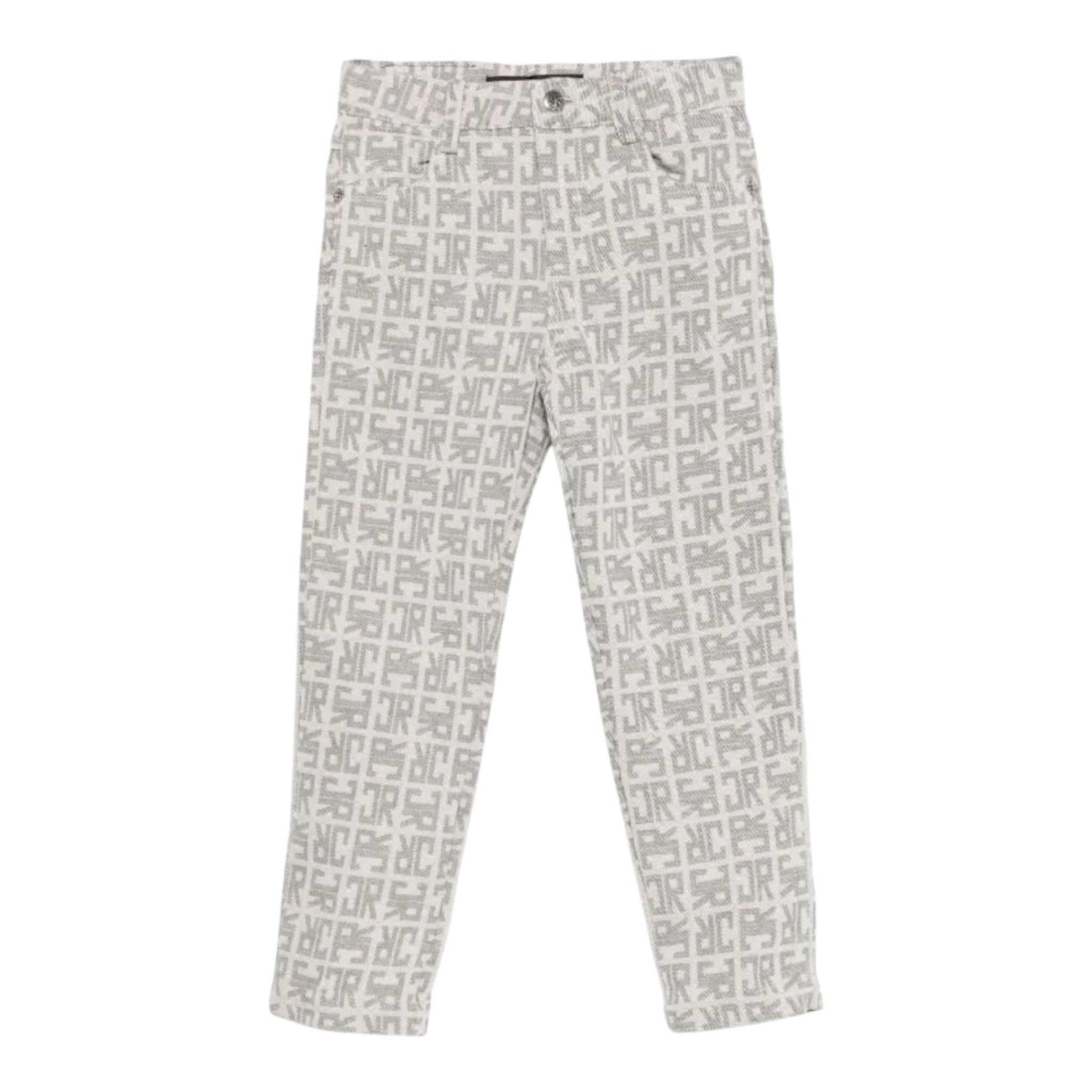 John Richmond Jeans tinta unita con Stape Logo Grigio per Bambino RBA25118JE GRIGIO JOHN RICHMOND 