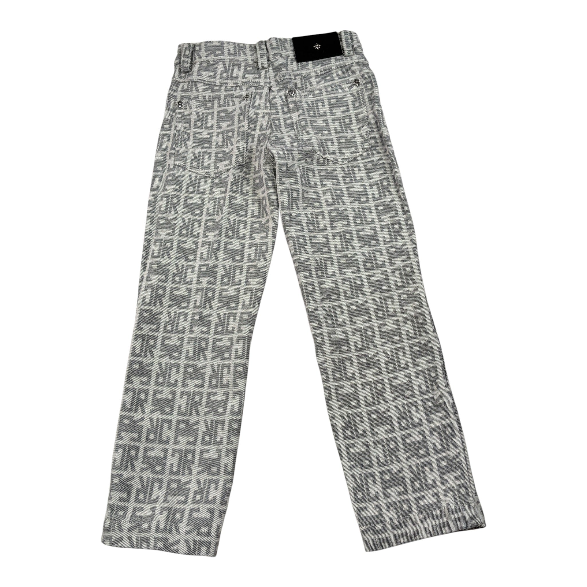 John Richmond Jeans tinta unita con Stape Logo Grigio per Bambino RBA25118JE GRIGIO JOHN RICHMOND 