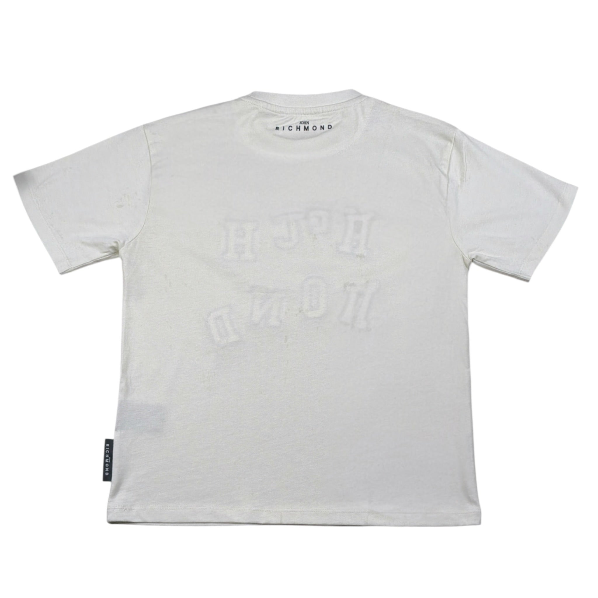 John Richmond T-Shirt tinta unita con Stampa Beige per Bambino RBA25128TS BEIGE JOHN RICHMOND 