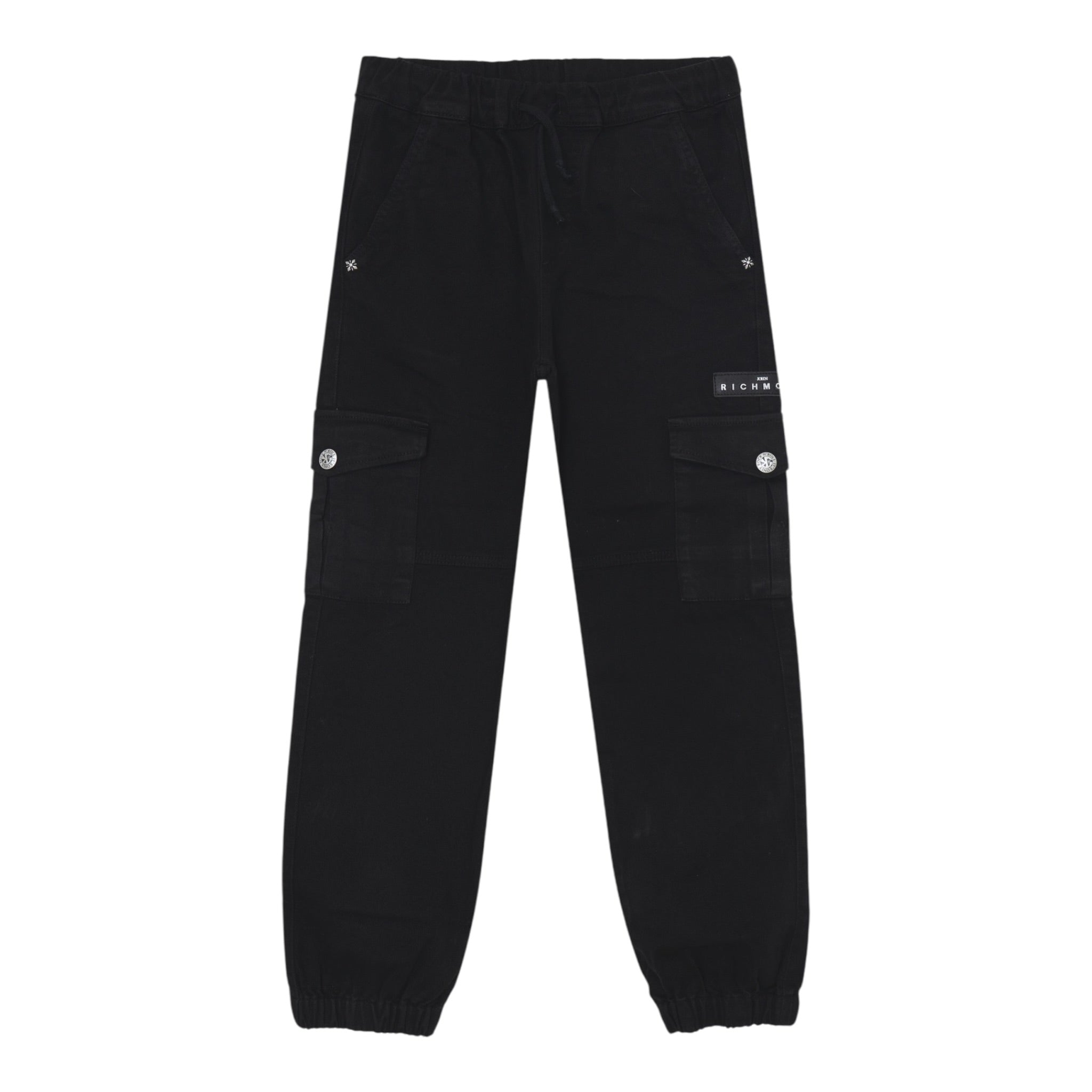 John Richmond Pantalone tinta unita con Elastico In Vita Nero per Bambino RBA25148PAX NERO JOHN RICHMOND 