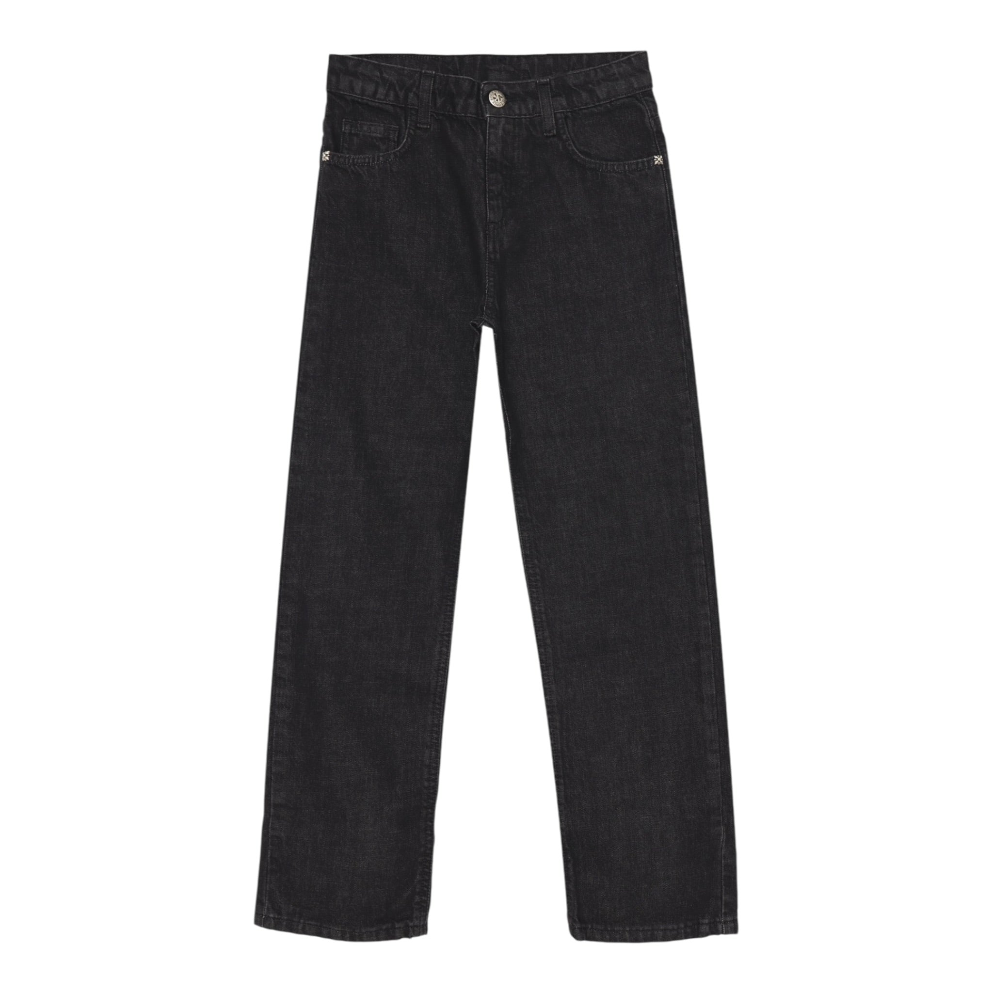 John Richmond Jeans tinta unita con Logo Nero per Bambino RBA25226JEX NERO JOHN RICHMOND 