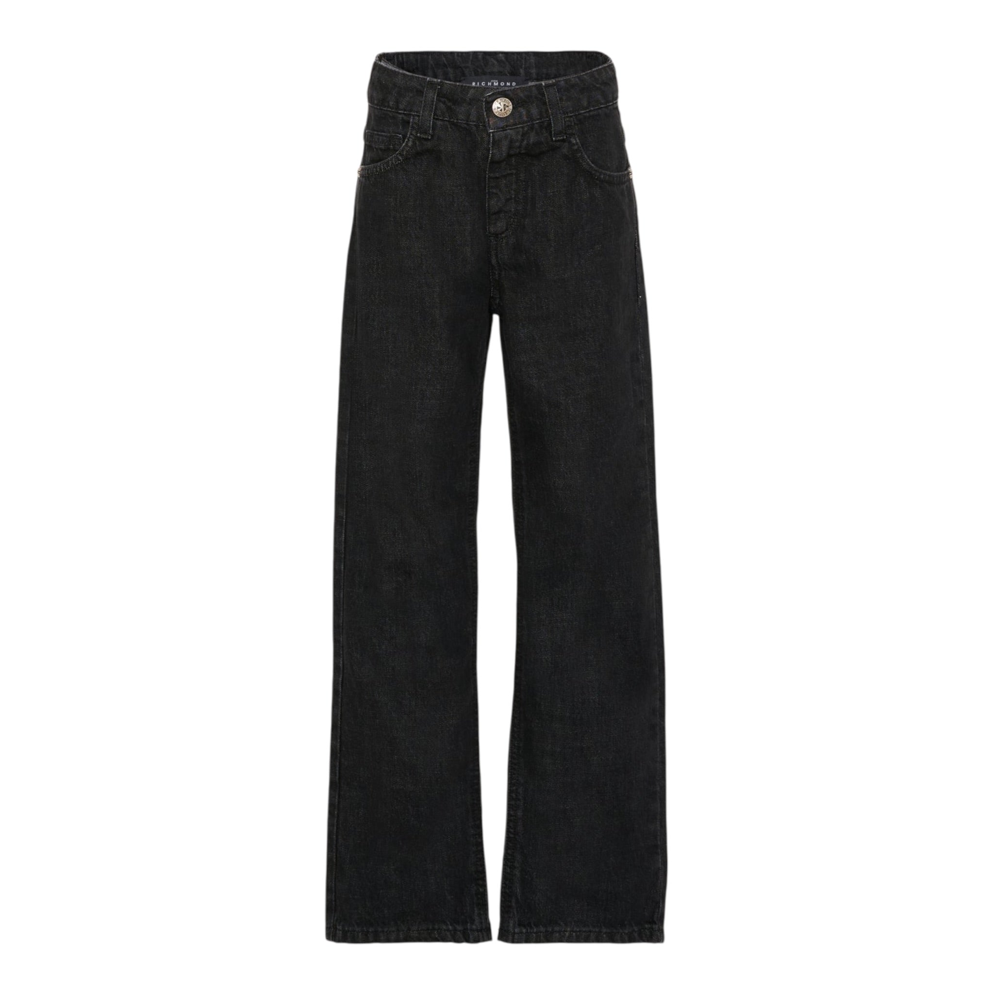 John Richmond Jeans tinta unita con Logo Nero per Bambino RBA25226JEXXXX NERO JOHN RICHMOND 