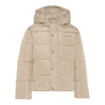 John Richmond Giubbino tinta unita con Zip E Cappuccio Beige per Bambino RBA25233PIX BEIGE JOHN RICHMOND 