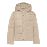 John Richmond Giubbino tinta unita con Zip E Cappuccio Beige per Bambino RBA25233PIX BEIGE JOHN RICHMOND 