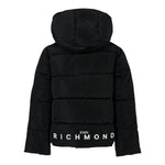 John Richmond Giubbino tinta unita con Zip E Cappuccio Nero per Bambino RBA25233PIXX NERO JOHN RICHMOND 