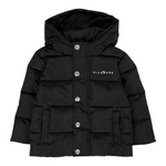 John Richmond Giubbino tinta unita con Zip E Cappuccio Nero per Bambino RBA25233PIXXXJ NERO JOHN RICHMOND 