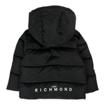 John Richmond Giubbino tinta unita con Zip E Cappuccio Nero per Neonato RBA25233PIXXX NERO JOHN RICHMOND 