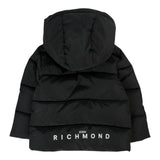 John Richmond Giubbino tinta unita con Zip E Cappuccio Nero per Neonato RBA25233PIXXX NERO JOHN RICHMOND 
