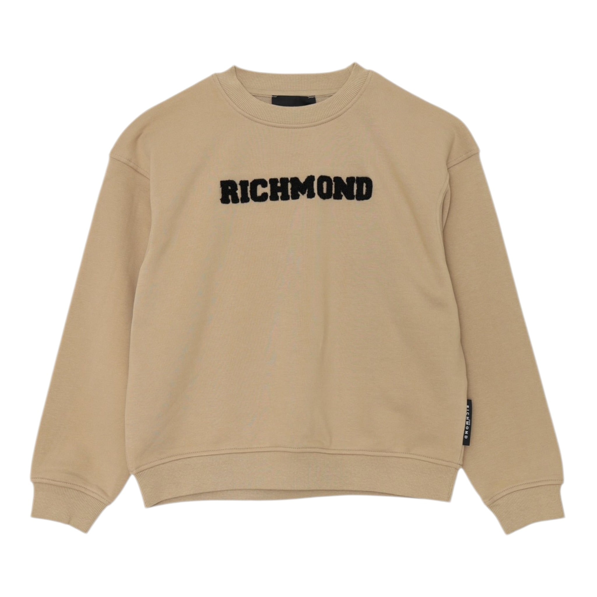 John Richmond Felpa tinta unita Girocollo con Stampa Beige per Neonato RBA25236FEN BEIGE JOHN RICHMOND 