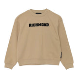John Richmond Felpa tinta unita Girocollo con Stampa Beige per Bambino RBA25236FEX BEIGE JOHN RICHMOND 