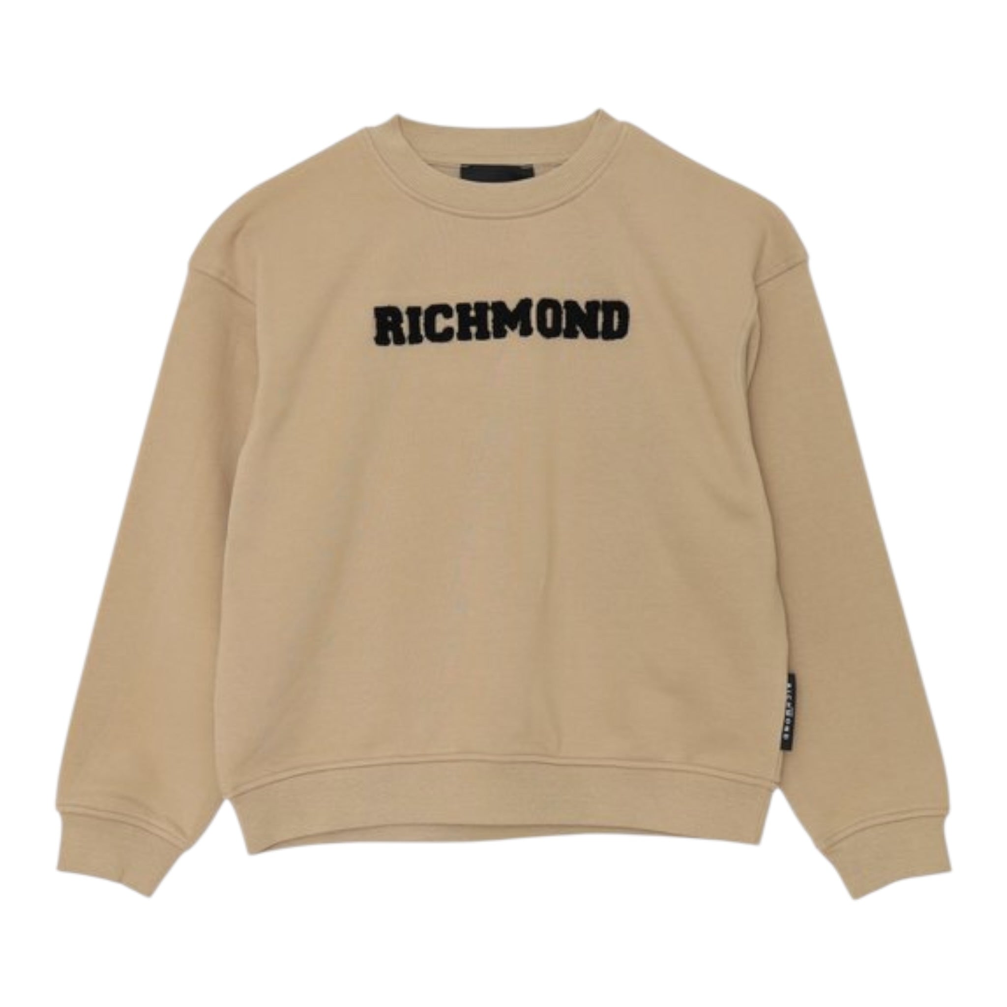 John Richmond Felpa tinta unita Girocollo con Stampa Beige per Bambino RBA25236FEX BEIGE JOHN RICHMOND 