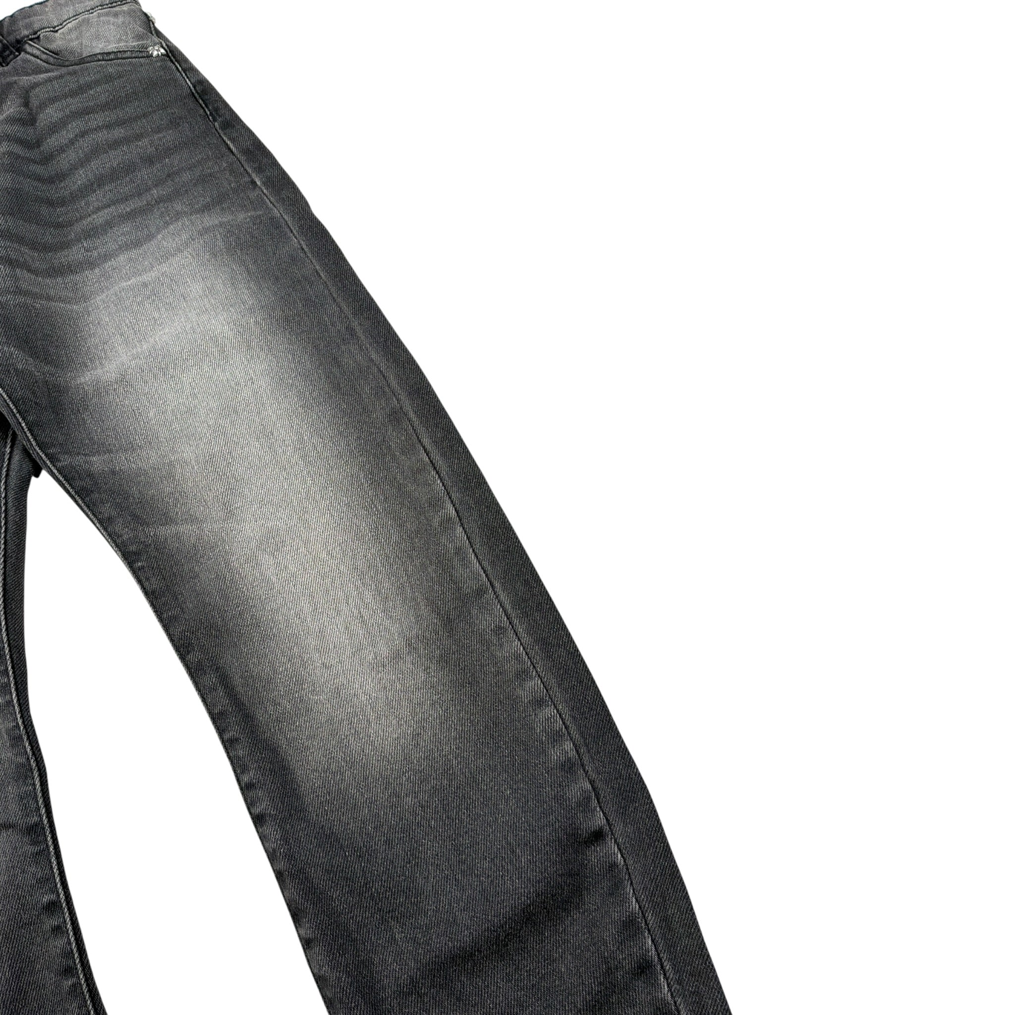 John Richmond Jeans tinta unita con Girovita Regolabile Nero per Bambino RBA26012JE NERO JOHN RICHMOND 