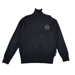 John Richmond Maglia tinta unita Collo Alto con Logo Nero per Bambino RBA26027LU NERO JOHN RICHMOND 