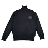 John Richmond Maglia tinta unita Collo Alto con Logo Nero per Bambino RBA26027LU NERO JOHN RICHMOND 