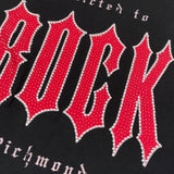 John Richmond T-Shirt tinta unita con Brillantini Nero per Bambina RBA26038TS NERO JOHN RICHMOND 