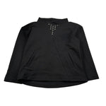 John Richmond Felpa tinta unita con Cappuccio E Borchie Nero per Bambino RBA26055FE NERO JOHN RICHMOND 