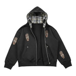 John Richmond Felpa tinta unita con Zip E Cappuccio Nero per Bambino RBA26069FE NERO JOHN RICHMOND 