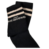 John Richmond Calzini tinta unita con Logo Nero per Bambino RBA26072CZ NERO JOHN RICHMOND 