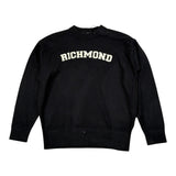 John Richmond Maglia tinta unita Girocollo con Stampa Nero per Bambino RBA26074MA NERO JOHN RICHMOND 