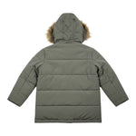 John Richmond Giubbino tinta unita con Zip E Cappuccio Verde per Bambino RBA26088PK VERDE JOHN RICHMOND 