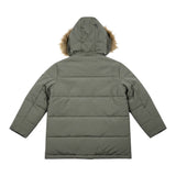 John Richmond Giubbino tinta unita con Zip E Cappuccio Verde per Bambino RBA26088PK VERDE JOHN RICHMOND 