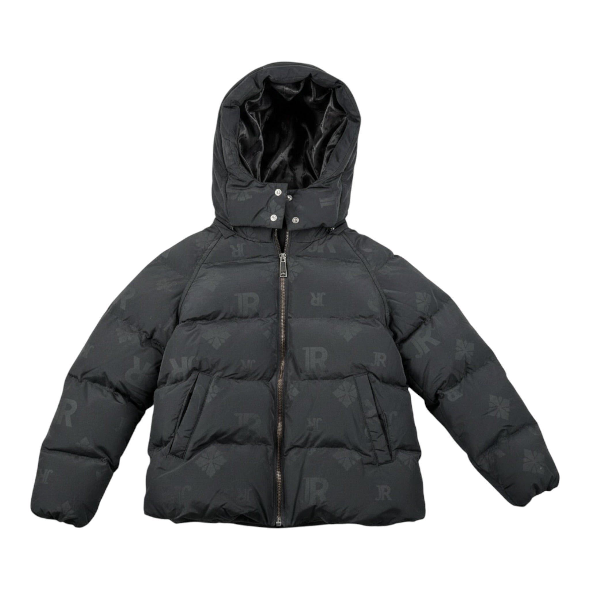 John Richmond Giubbino tinta unita con Zip E Cappuccio Nero per Bambino RBA26098PI NERO JOHN RICHMOND 