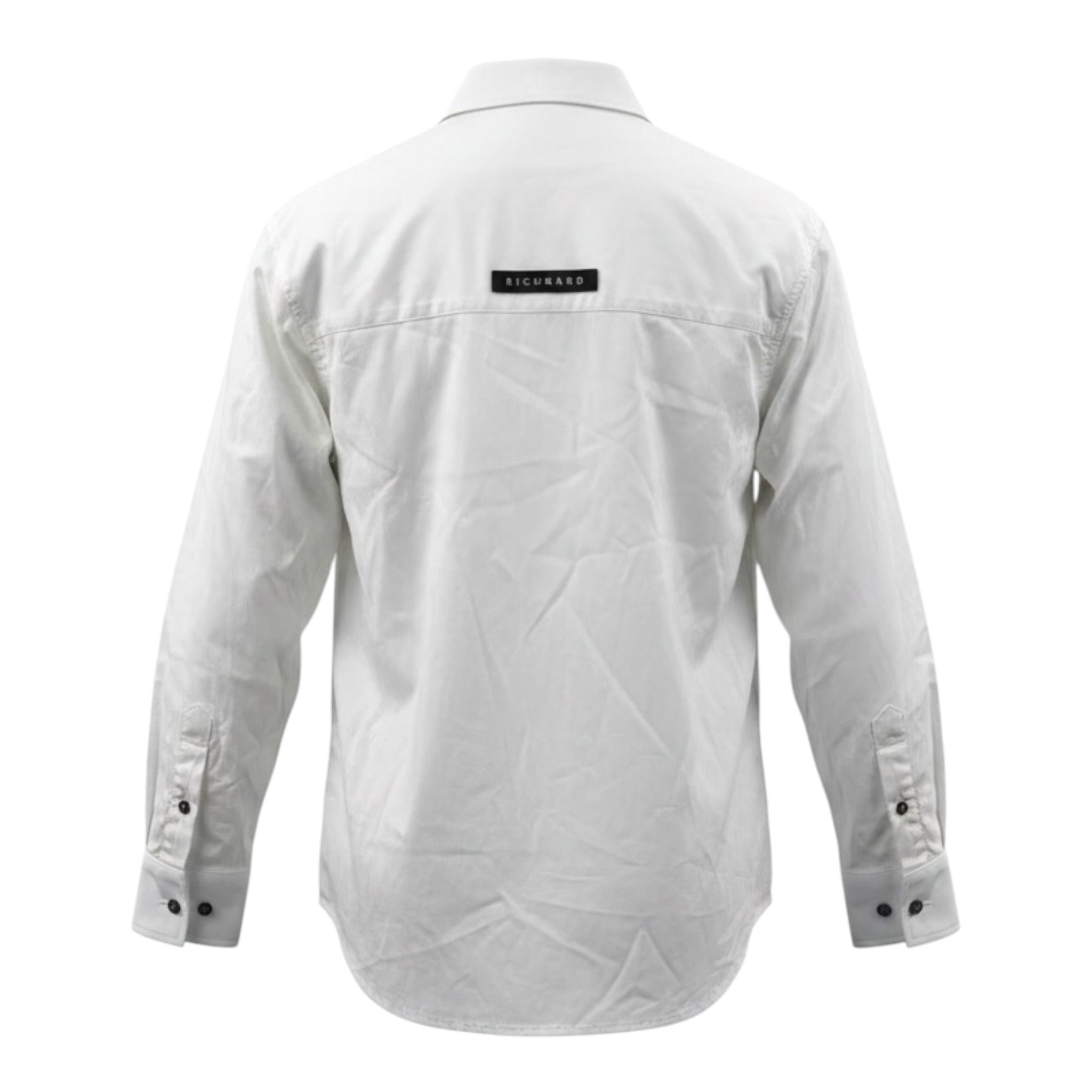 John Richmond Camicia tinta unita con Logo Bianco per Bambino RBA26102CA BIANCO JOHN RICHMOND 