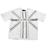 John Richmond T-Shirt tinta unita con Borchie Bianco per Bambino RBA26112TS BIANCO JOHN RICHMOND 