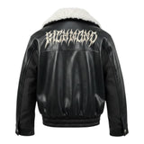John Richmond Giubbino In Ecopelle con Pelliccia Nero per Bambino RBA26114MT NERO JOHN RICHMOND 