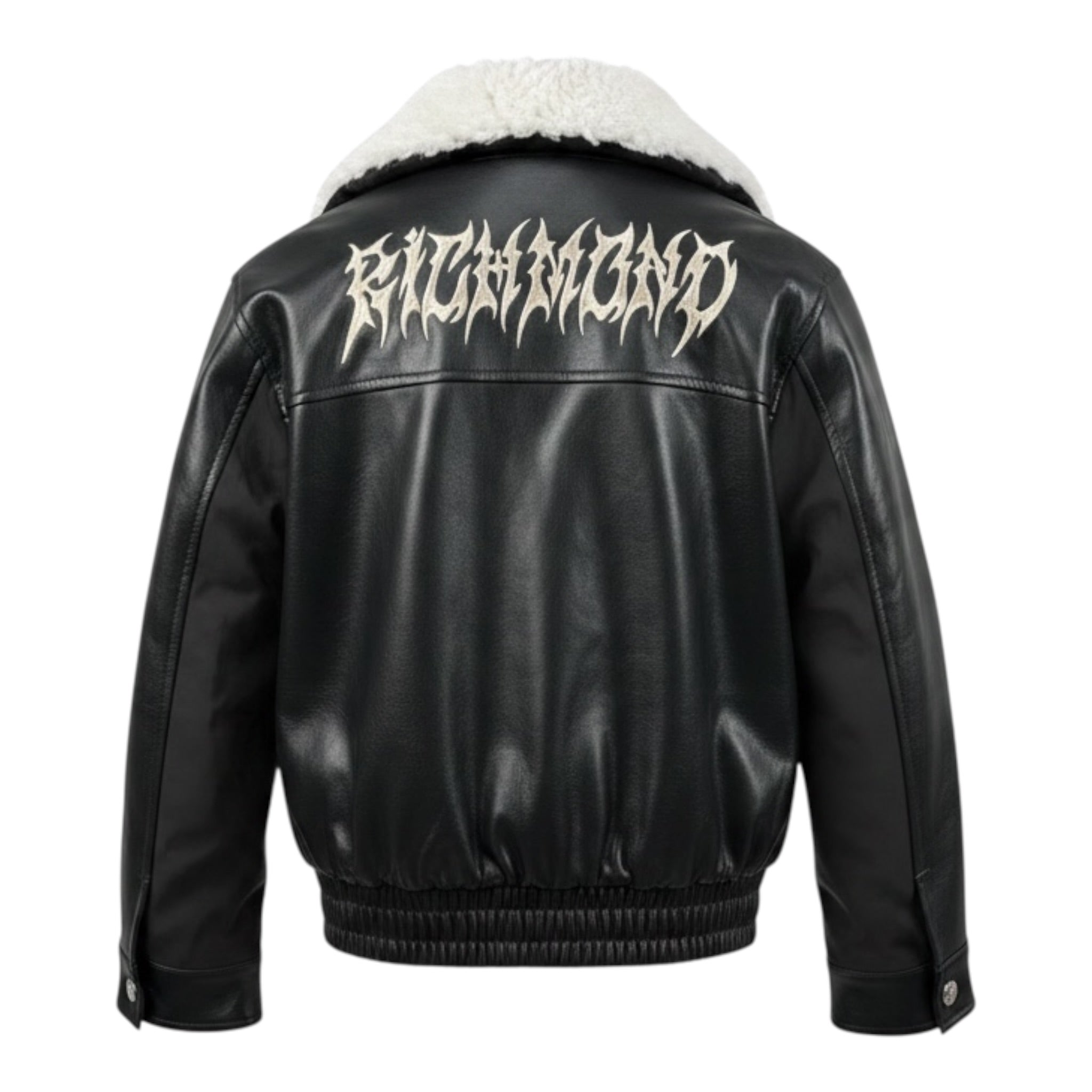 John Richmond Giubbino In Ecopelle con Pelliccia Nero per Bambino RBA26114MT NERO JOHN RICHMOND 