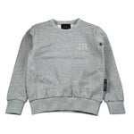 John Richmond Felpa tinta unita Girocollo con Logo Grigio per Bambino RBA26118FE GRIGIO JOHN RICHMOND 