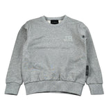 John Richmond Felpa tinta unita Girocollo con Logo Grigio per Bambino RBA26118FE GRIGIO JOHN RICHMOND 