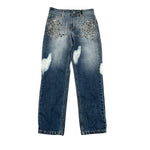 John Richmond Jeans tinta unita con Applicazioni Blu per Bambino RBA26145JE BLU JOHN RICHMOND 
