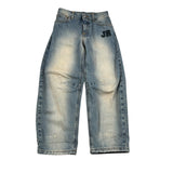 John Richmond Jeans tinta unita con Girovita Regolabile Azzurro per Bambino RBA26151JE AZZURRO JOHN RICHMOND 