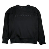 John Richmond Felpa tinta unita Girocollo con Stampa Nero per Bambino RBA26156FE NERO JOHN RICHMOND 