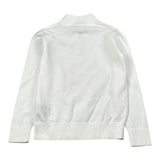 John Richmond Maglia tinta unita con Zip E Logo Bianco per Bambino RBA26170LU BIANCO JOHN RICHMOND 