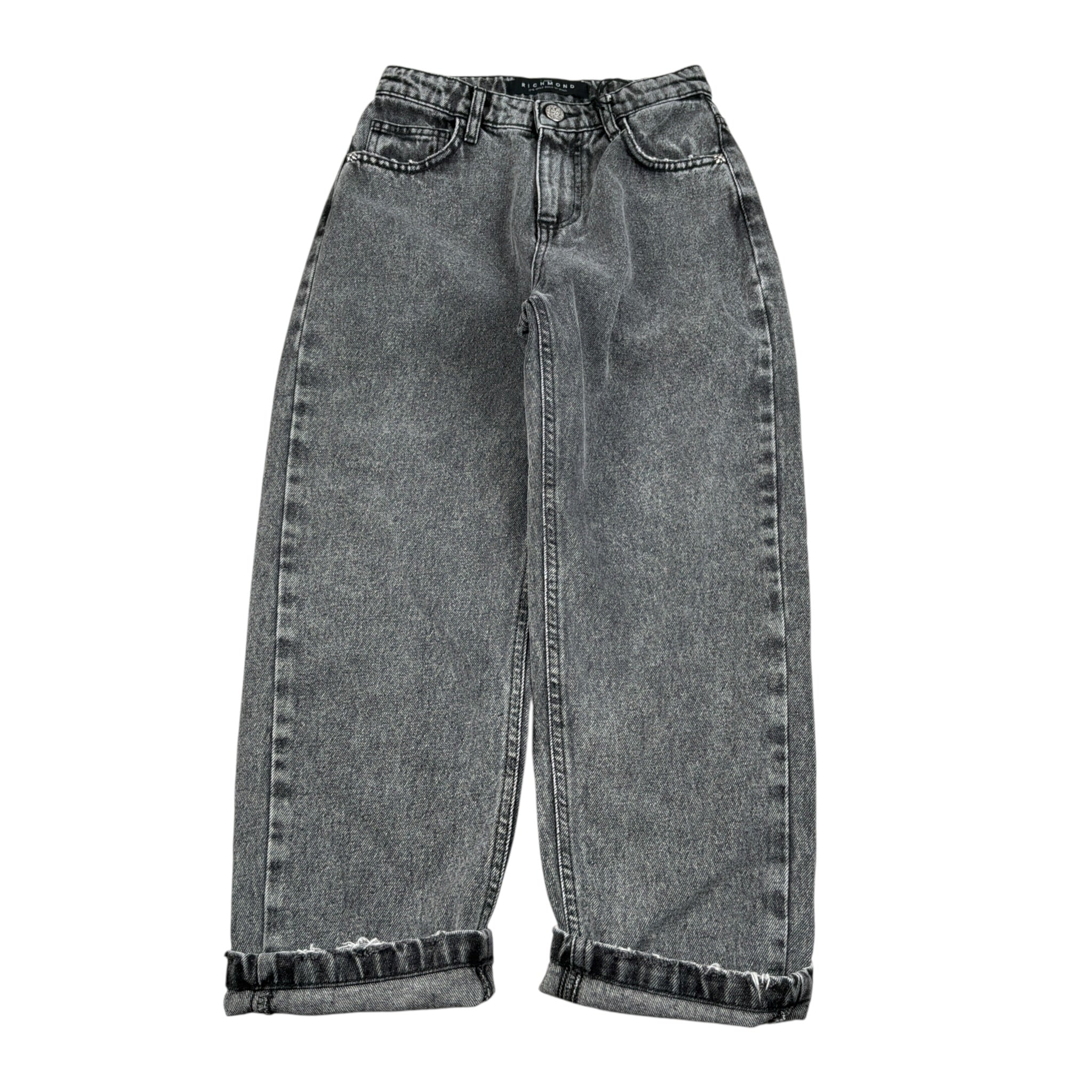 John Richmond Jeans tinta unita con Stampa Grigio per Bambino RBA26171JE GRIGIO JOHN RICHMOND 