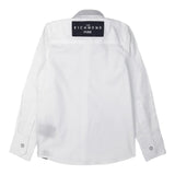 John Richmond Camicia Manica Lunga tinta unita con Logo Bianco per Bambino RBP23018CA BIANCO JOHN RICHMOND 