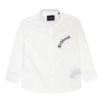 John Richmond Camicia tinta unita con Stampa Bianco per Bambino RBP25016CA BIANCO JOHN RICHMOND 