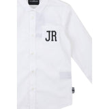 John Richmond Camicia tinta unita con Stampa Bianco per Bambino RBP25028CA BIANCO JOHN RICHMOND 