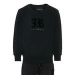 John Richmond Completo 2 Pezzi Felpa-Pantalone tinta unita Nero per Neonato RGA25002CFNX NERO JOHN RICHMOND 