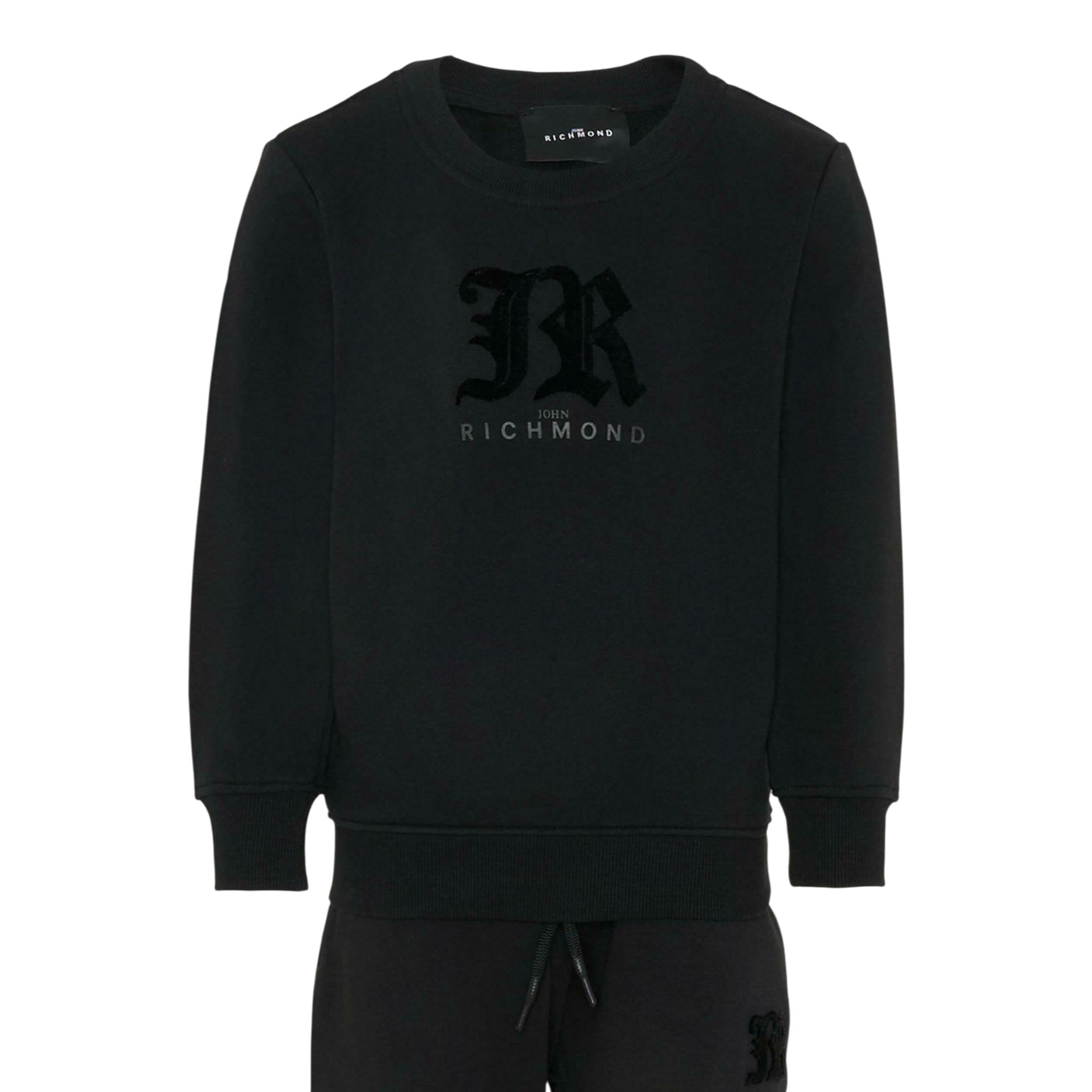 John Richmond Completo 2Pz Felpa-Pantalone Nero per Bambino RGA25002CFX NERO JOHN RICHMOND 