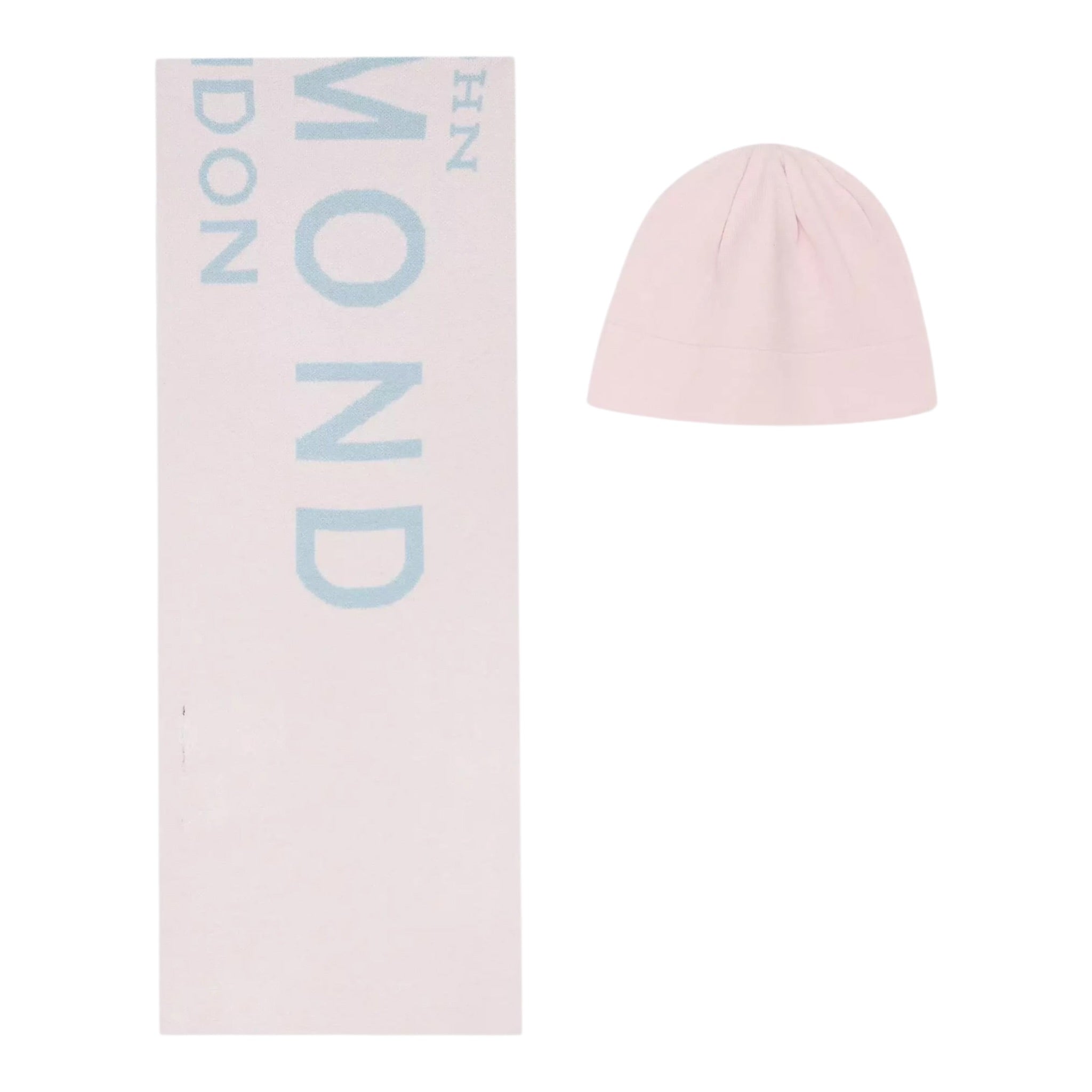 John Richmond Set Sciarpa-Cappello tinta unita Rosa per Bambina RGA25015HS ROSA JOHN RICHMOND 