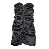 John Richmond Abito tinta unita con Zip Nero per Bambina RGA25069VE NERO JOHN RICHMOND 
